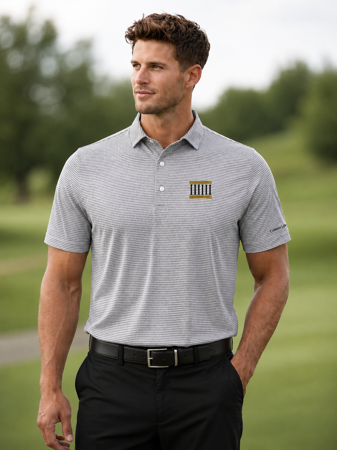 Column Lifestyle Embroidered Polo